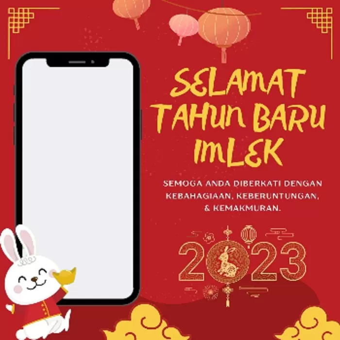 Berikut link twibbon Hari Raya Imlek Tahun 2023 lengkap dengan cara pasang foto kalian, simak selengkapnya (Twibbonize)